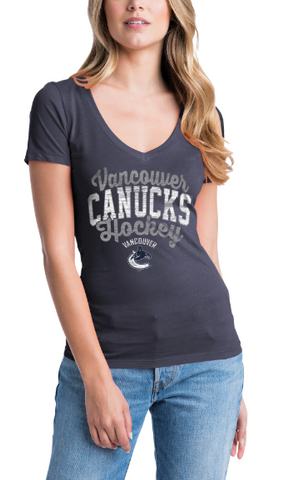 Vancouver Canucks NHL New Era - Women's V-Neck T-Shirt