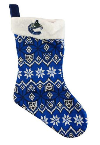 Vancouver Canucks NHL - Ugly Sweater Knit Christmas Stocking
