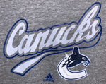 Vancouver Canucks NHL adidas - Women's Pearlized 3/4 Sleeve T Shirt