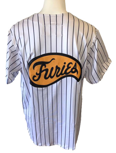 Furies Baseball Jersey Warriors Movie Uniform Pinstripe Button