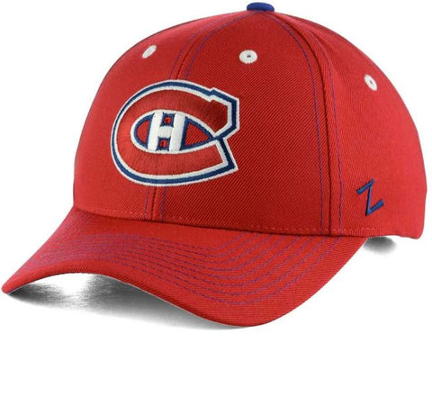 Montreal Canadiens NHL Zephyr - Red Staple Adjustable Cap