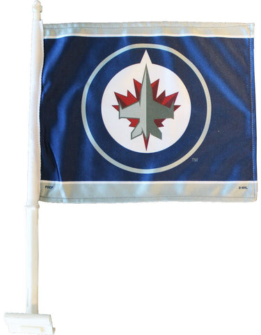 Winnipeg Jets - Blue Car Flag