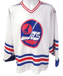 Winnipeg Jets Vintage WHA - White Pro Knit Jersey