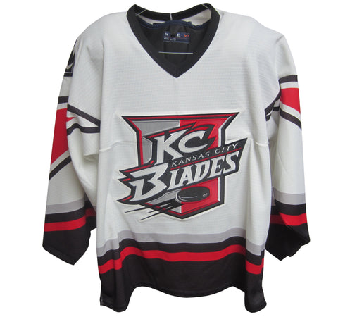 Kansas City Blades SP - White Semi Pro Jersey