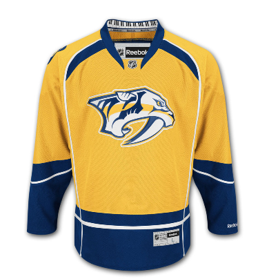 Nashville Predators NHL Reebok - Gold Jersey