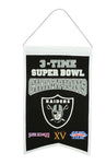 Raiders NFL 14x22 inch Champions Banner