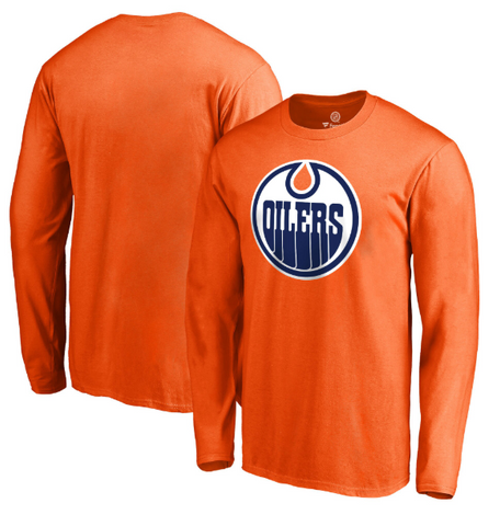 Edmonton Oilers NHL Fanatics - Primary Logo Long Sleeve T-Shirt