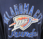 Oklahoma City Thunder NBA adidas - Long Sleeve Applique Logo Tee