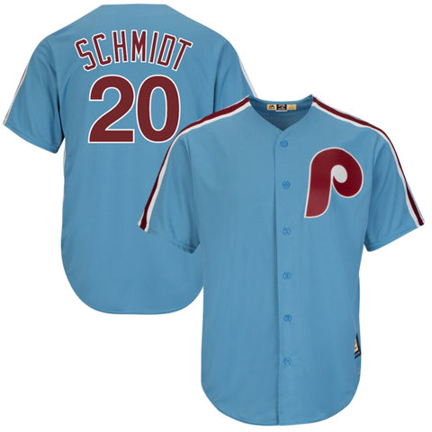 Philadelphia Phillies MLB Mike Schmidt #20 Majestic – Cooperstown Cool Base Jersey