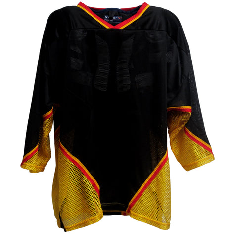 AK Inline Hockey Jersey - Black-Gold-Red