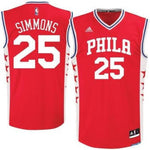 Philadelphia 76ers NBA Ben Simmons #25 adidas - Swingman Jersey - Red