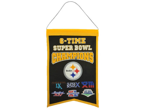 Pittsburgh Steelers NFL 14x22 inch Champions Banner