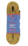 Tex Style Wax Finish Skate Laces - Yellow