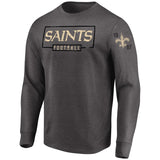 New Orleans Saints NFL Majestic - Kick Return Long Sleeve T-Shirt