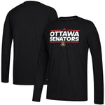 Ottawa Senators NHL adidas - Dassler Climalite Performance Long Sleeve T-Shirt