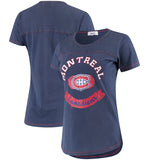 Montreal Canadiens NHL Alyssa Milano - Women's Gridiron T-Shirt