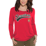 Ottawa Senators NHL Alyssa Milano - Women's Redzone Long Sleeve T-Shirt