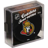 Ottawa Senators NHL Sher-Wood - 4-Pack Puck Coaster Set