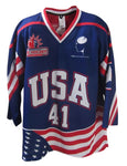 USA Game Worn Jersey - Blue #41 Ginand