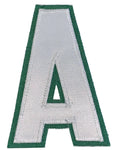 Assistant's Letter A - Two Colour White and Kelly Green