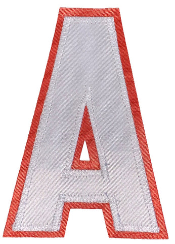 Assistant's Letter A - Two Colour White and Orange