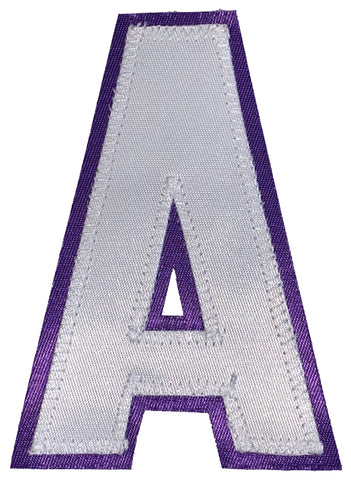 Assistant's Letter A - Two Colour White and Purple