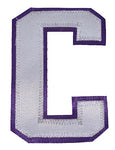 Captains Letter C - Two Colour White and Purple