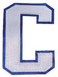 Captains Letter C - Two Colour White and Royal